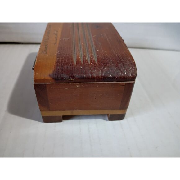 Benson Wild Animal Farm Hudson NJ Souvenir Wooden Trinket Box No Latch - Picture 4 of 8